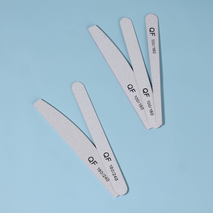 Пилка-наждак, набор &laquo;Ассорти&raquo; 5 шт, 18 см, цвет серый