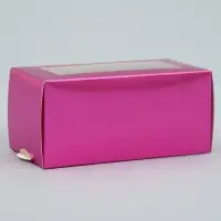 Коробка для макарун, кондитерская упаковка &laquo;Розовая&raquo;, 12 х 5.5 х 5.5 см