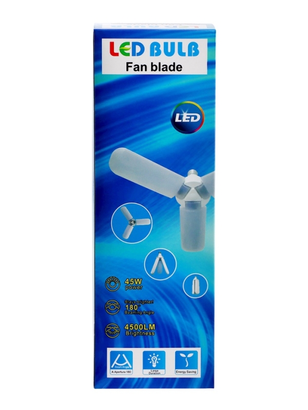 Лампа светодиодная, 30 Вт, E27, 6500K, 220 В, 3 лепестка, белый Лампа светодиодная, 30 Вт, E27, 6500K, 220 В, 3 лепестка, белый