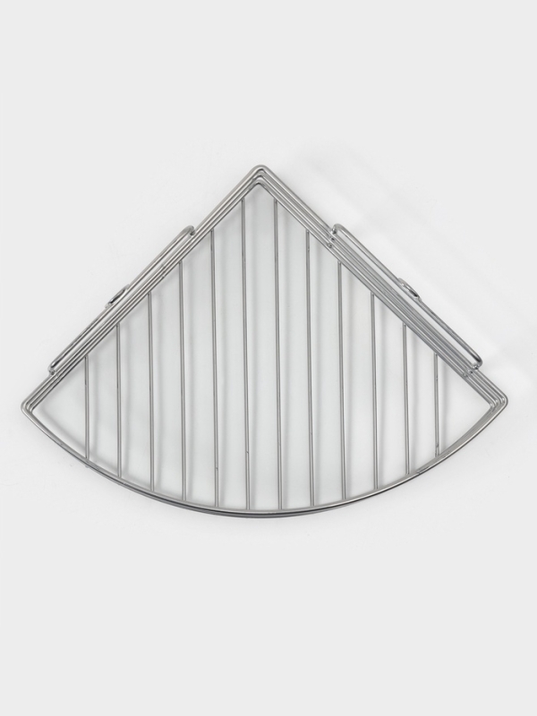 Полка угловая, 1 ярус, 19,5&times;10&times;21 см, цвет хром