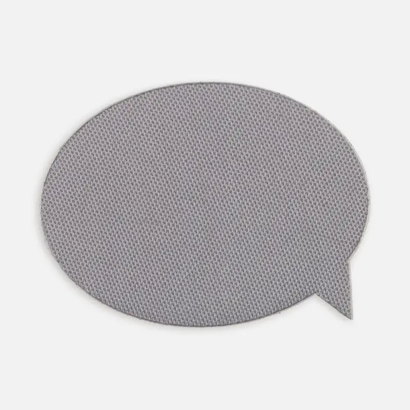 Наклейка тканевая Lunga Bubble, M, серая