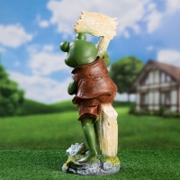 Садовая фигура "Лягушка - Дача это кайф" 51х21х19см