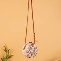 Сумка плетеная ротанг "Бабочки", 15х6х60 см