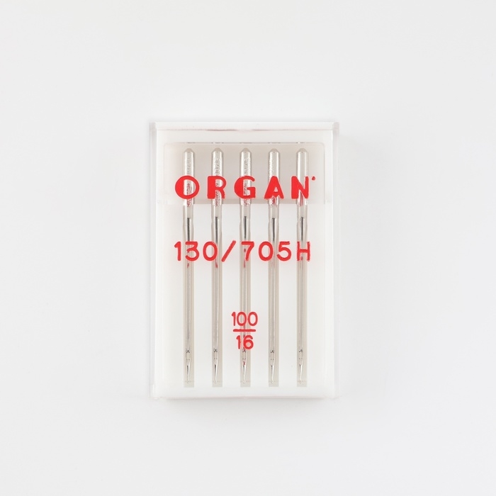 Иглы для бытовых швейных машин, универсальные, №100, 5 шт