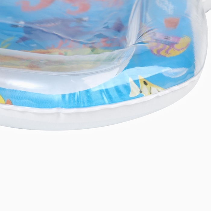 Акваковрик надувной развивающий водный  &laquo;Морские жители&raquo;, 65x50 см + игрушка В ПОДАРОК