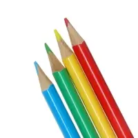 Карандаши цветные 6 цветов, корпус деревянный, треугольный, в картонной коробке