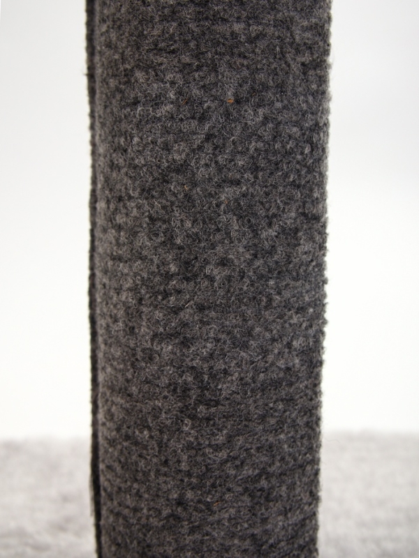 Когтеточка-столбик"Пижон" с игрушкой бантиком 30 х 30 х 50см, серый