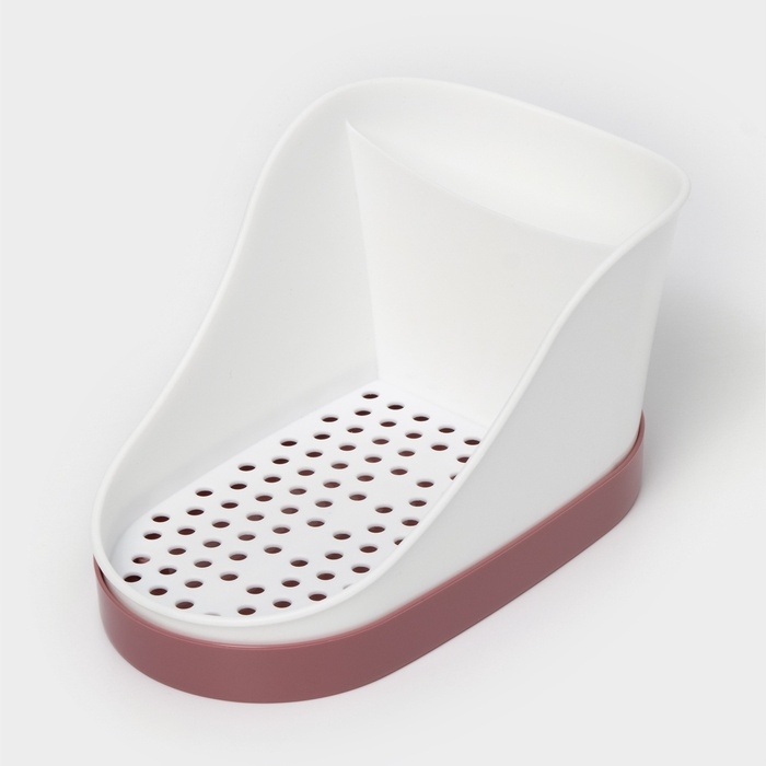 Подставка для моющих средств, пластик, цвет ягодный