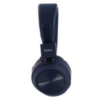 Наушники Hoco W25, беспроводные, накладные, BT5.0, 300 мАч, микрофон, синие Наушники Hoco W25, беспроводные, накладные, BT5.0, 300 мАч, микрофон, синие