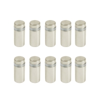 Дистанционный держатель для табличек, 12х25 мм, цвет матовый никель,набор 10 шт. Дистанционный держатель для табличек, 12х25 мм, цвет матовый никель,набор 10 шт.