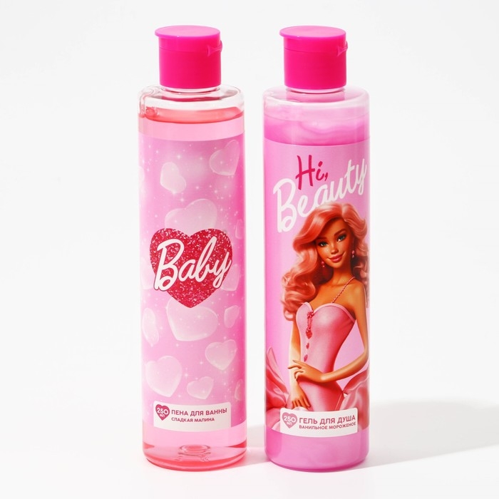 Подарочный набор косметики Hi, baby, гель для душа 250 мл и пена для ванны 250 мл, BEAUTY FOX