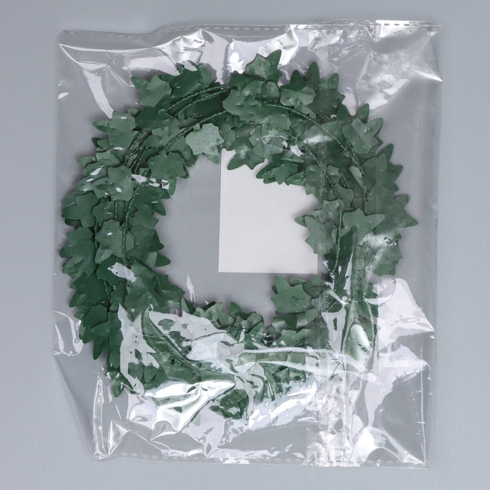 Лиана искусственная для декора &laquo;Листочки зелёные&raquo;, 3 метра, 13 &times; 13 &times; 2 см