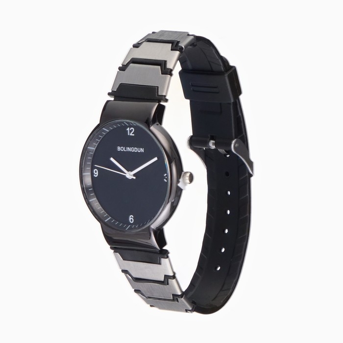 Мужской подарочный набор Bolingdun 2 в 1: наручные часы, браслет, d-4 см
