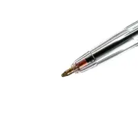 Ручка шариковая Carioca Corvina 51, прозрачный корпус, узел 1.0 мм, чернила красные