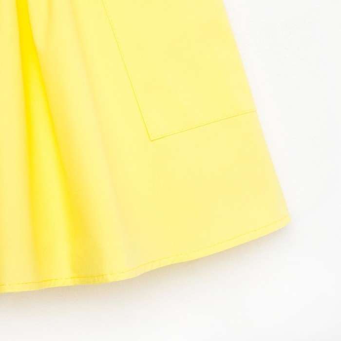 Платье для девочки с карманами KAFTAN, размер 30 (98-104), цвет жёлтый Платье для девочки с карманами KAFTAN, размер 30 (98-104), цвет жёлтый