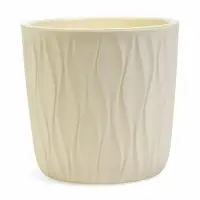 Кашпо со вставкой 2,3 л d15,7 см h15,2см "Desert" пластик белый
