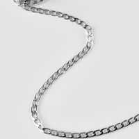 Цепочка алюминий плоская 11*6,5мм 10&plusmn;0,5м серебряный АУ