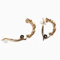 Клипсы "Винтаж" змейка, цвет золото