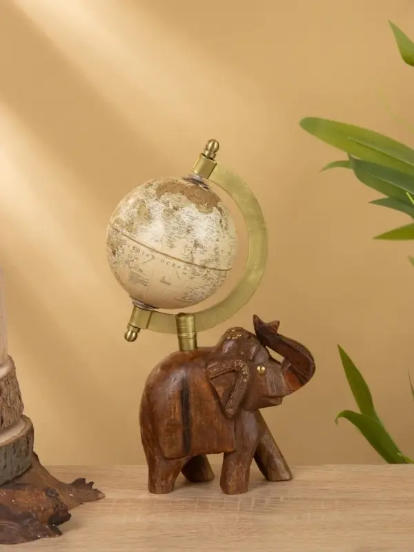 Глобус сувенирный, 11&times;8&times;21 см, подставка дерево