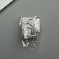 Брелок - антистресс для ключей на карабине &laquo;Кнопка кейкап&raquo;, световой, белый, 2&times;2&times;2.6 см