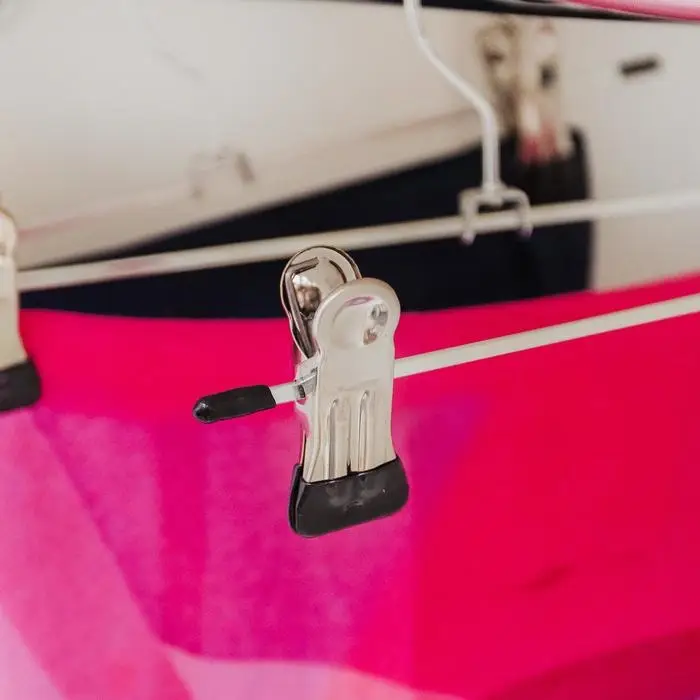 Вешалка для брюк и юбок с зажимами, 30&times;10 см, серебряная