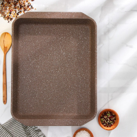 Противень &laquo;Гранит Brown&raquo;, 30&times;40 см, h=5,5 см, антипригарное покрытие, цвет коричневый