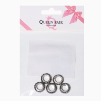 Разделитель &laquo;Кольцо&raquo; блеск, цвет белый в серебре