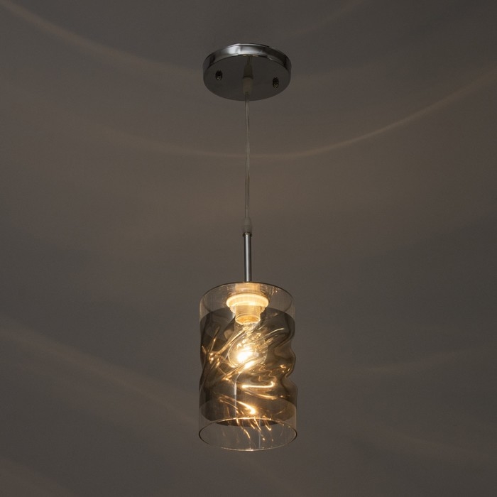 Светильник "Ренесми" 1хЕ27 40Вт хром 12х12х18-118 см