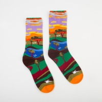 Носки MINAKU &laquo;Лес&raquo;, размер 36-41 (23-27 см)