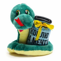 Мягкая новогодняя игрушка-копилка, змея &laquo;Коплю на мечту&raquo;