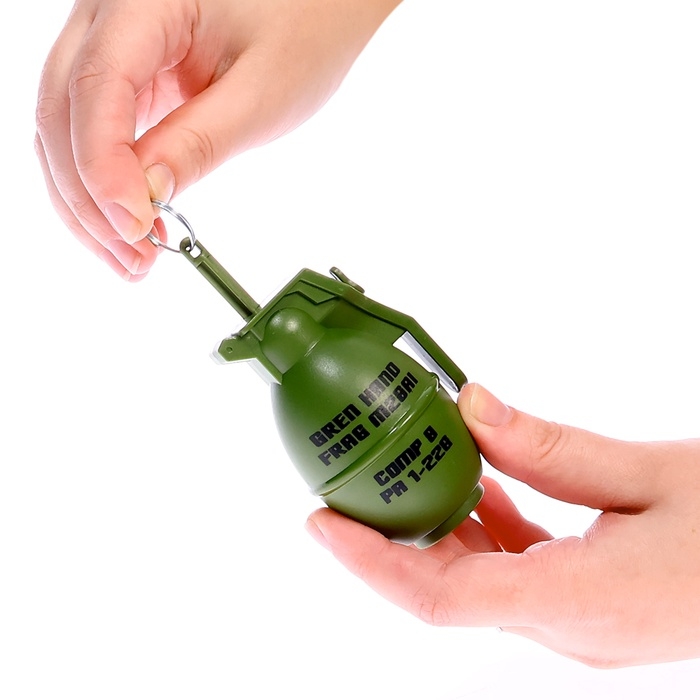 Граната с пульками, пластиковая, цвет МИКС Граната с пульками, пластиковая, цвет МИКС