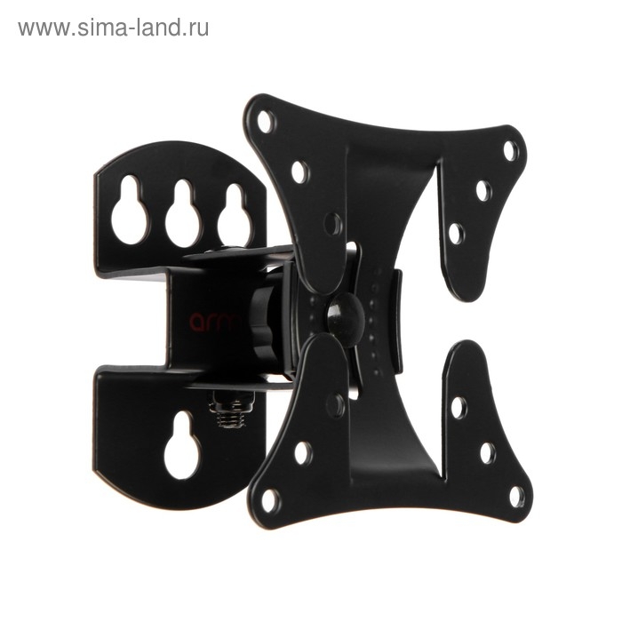 Кронштейн ARM Media LCD-101, для ТВ, наклонно-поворотный, 10-26 Кронштейн ARM Media LCD-101, для ТВ, наклонно-поворотный, 10-26", 90 мм от стены, черный
