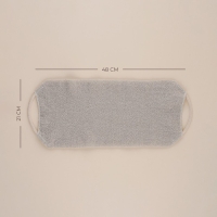 Мочалка - лента массажная SL Home &laquo;Ортика&raquo;, хлопок, 48&times;21 см, цвет бежевый