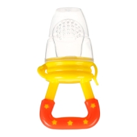 Ниблер для прикорма, с силиконовой сеточкой, цвет желтый Ниблер для прикорма, с силиконовой сеточкой, цвет желтый