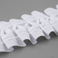 Шторная лента классическая, матовая, 6 см, 50 ± 1 м, цвет белый Шторная лента классическая, матовая, 6 см, 50 ± 1 м, цвет белый