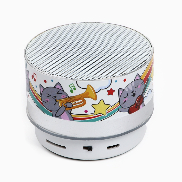 Портативная колонка &laquo;Котики&raquo;, модель PS-02, 4,9 х 7 см