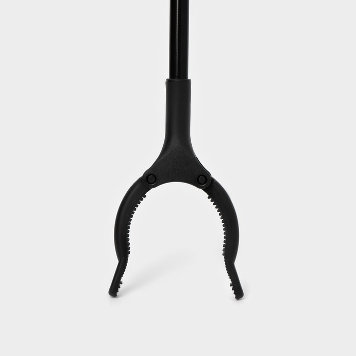 Захват для мусора, 9&times;96 см, пластиковые держатели, цвет чёрный