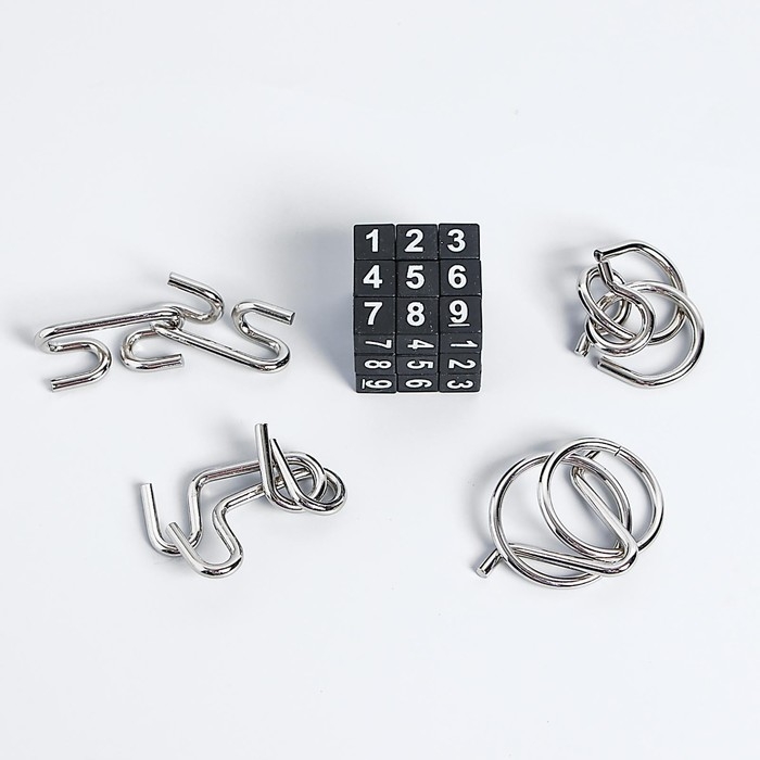 Головоломка металлическая &laquo;Океан&raquo;, набор 5 шт.