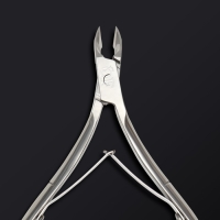 Кусачки маникюрные для кутикулы &laquo;Premium&raquo;, двойная пружина, 10,6 см, длина лезвия - 6 мм, на блистере, цвет серебристый