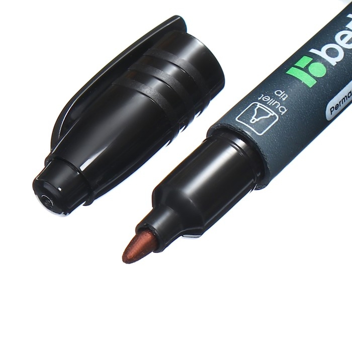 Маркер перманентный двухсторонний 1.0 мм/0.5 мм, Berlingo, чёрный Маркер перманентный двухсторонний 1.0 мм/0.5 мм, Berlingo, чёрный