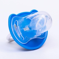 Соска - пустышка силиконовая ортодонтическая &laquo;Чайка&raquo;, от 6 мес., цвет голубой