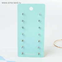 Пусеты 7 пар &laquo;На каждый день&raquo; набор летний день, цвет МИКС