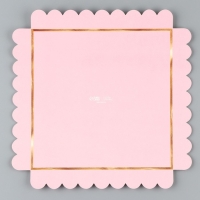 Коробка кондитерская, сундук, упаковка, &laquo;Розовая гамма&raquo;, 20 х 20 х 20 см