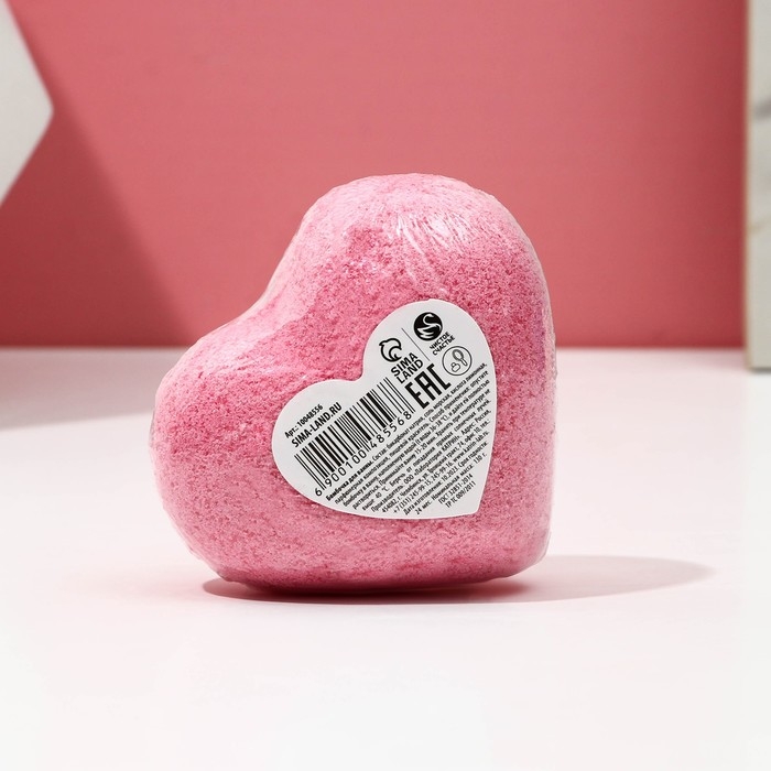 Бомбочка для ванны &laquo;Отношения&raquo;, 130 г, аромат малины, ЧИСТОЕ СЧАСТЬЕ