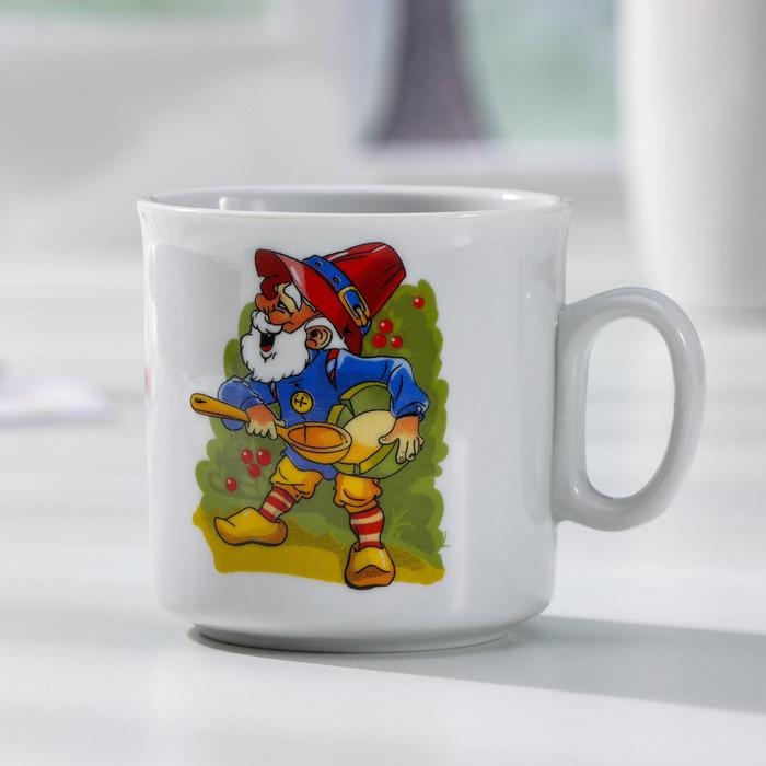 Кружка фарфоровая &laquo;Лесовичок&raquo;, 200 мл, рисунок микс