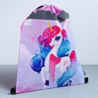 Мешок для обуви со светоотражающим элементом «Радужный единорог» 30 х 40 см Мешок для обуви со светоотражающим элементом «Радужный единорог» 30 х 40 см