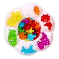 Сортер &laquo;Ромашка&raquo;с пинцетом, разноцветные фигурки, по методике Монтессори