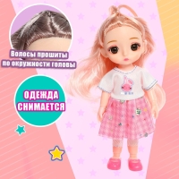Кукла модная шарнирная &laquo;Мика&raquo; в платье, МИКС