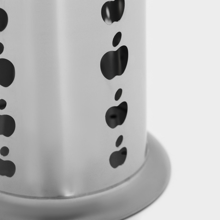 Подставка из нержавеющей стали для столовых приборов &laquo;Яблочко&raquo;, 10&times;17 см