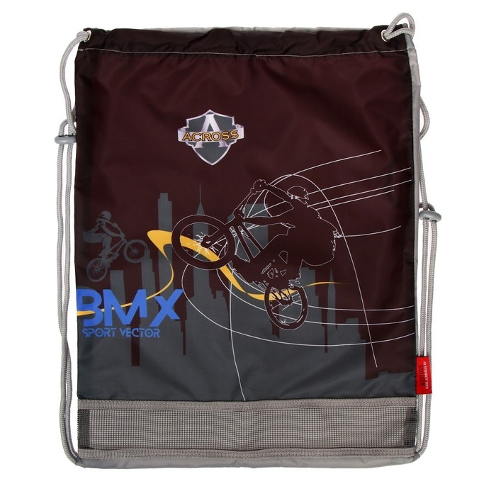 Рюкзак каркасный 36 х 28 х 11 см, Across 198, наполнение: мешок, серый ACR22-198-2